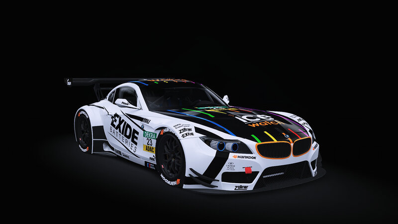 White Race Car — Black, Dramatic, 3d Render