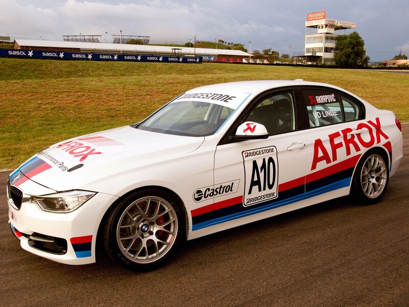 White Race Car — Calm, Afternoon, Photograph, Race Track, Grass Field