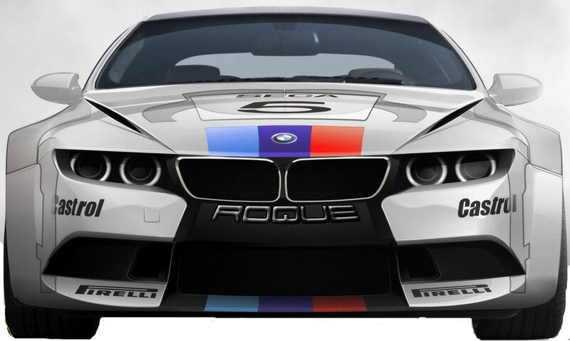 White Race Car — Competitive, Digital Art