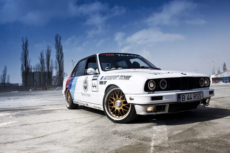 White Race Car — Dramatic, Afternoon, Photograph, Road