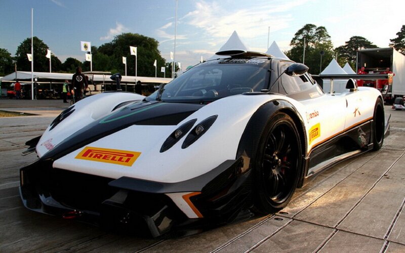White Race Car — Dramatic, Afternoon, Photograph, Tents