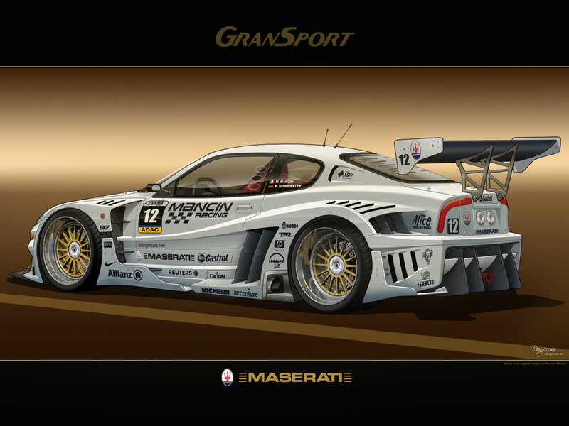 White Race Car — Dramatic, Digital Art