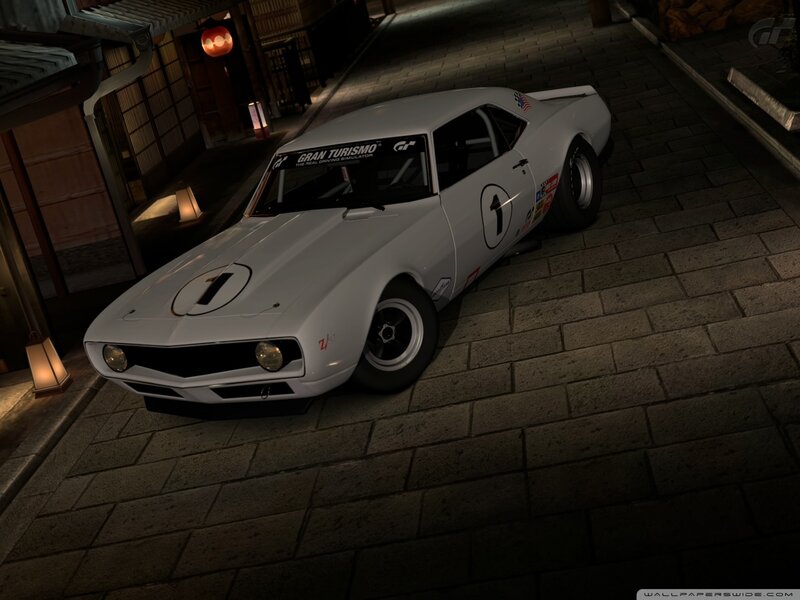 White Race Car — Dramatic, Night