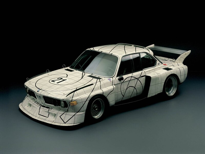 White Race Car — Dramatic, Photograph, Grid Pattern