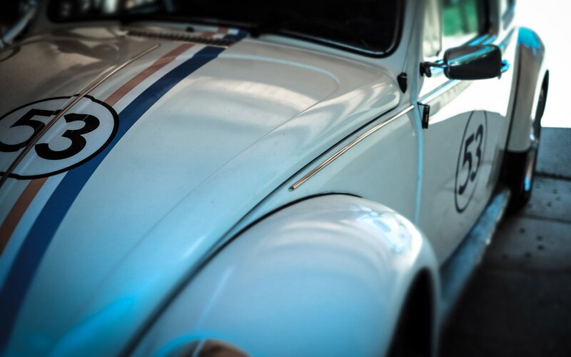 White Race Car — Dramatic, Photograph, Number 53