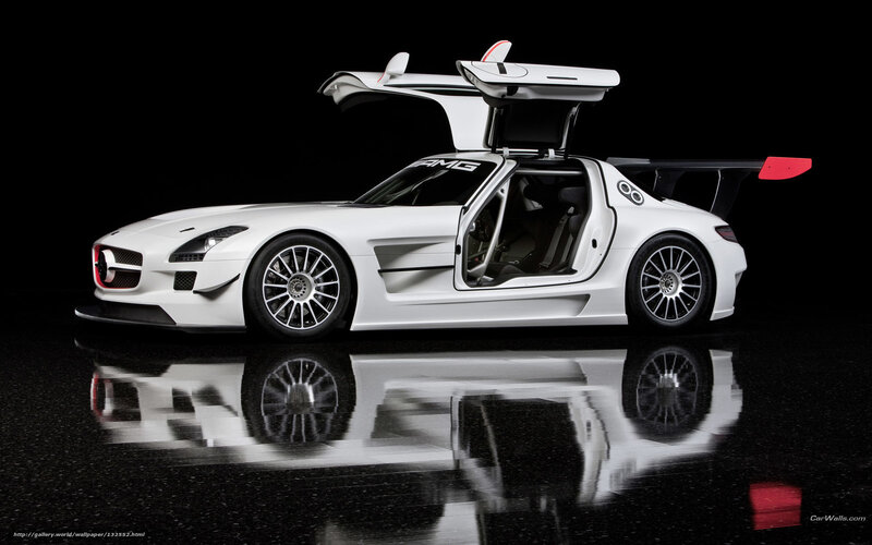 White Race Car — Dramatic, Photograph, Open Doors, Rear Wing