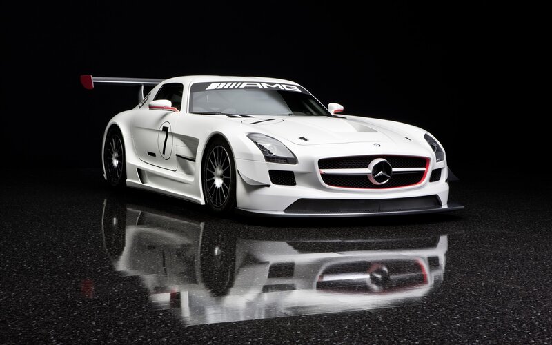 White Race Car — Dramatic, Rear Wing