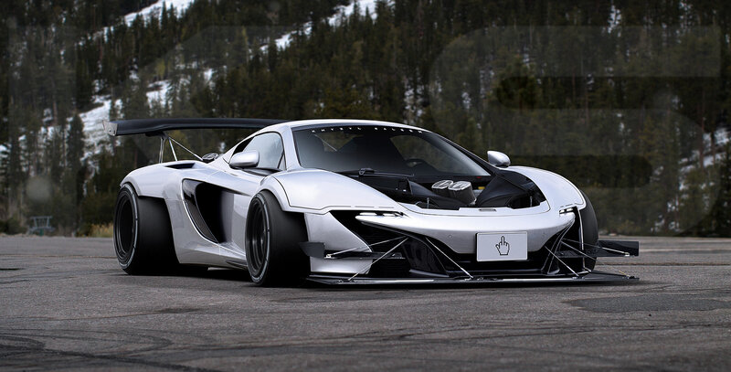 White Race Car — Dramatic, Winter