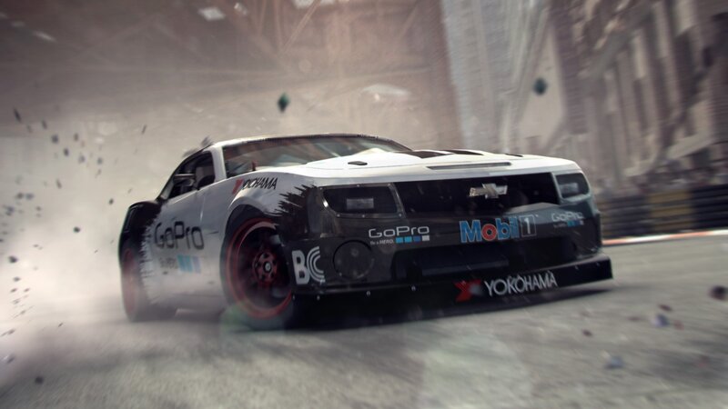 White Race Car Drifting — Action-packed