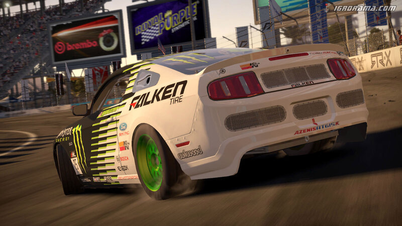 White Race Car Drifting — Dynamic