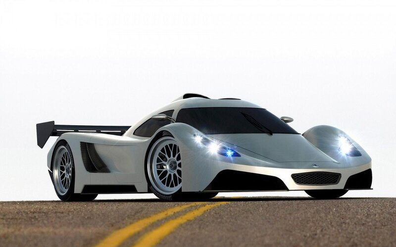 White Race Car — Dynamic, 3d Render