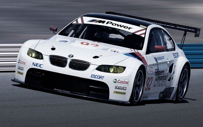 White Race Car — Dynamic, Afternoon, Photograph, Race Track, Aerodynamic Wing