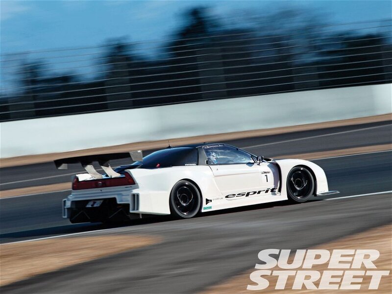 White Race Car — Dynamic, Afternoon, Photograph, Race Track, Tire