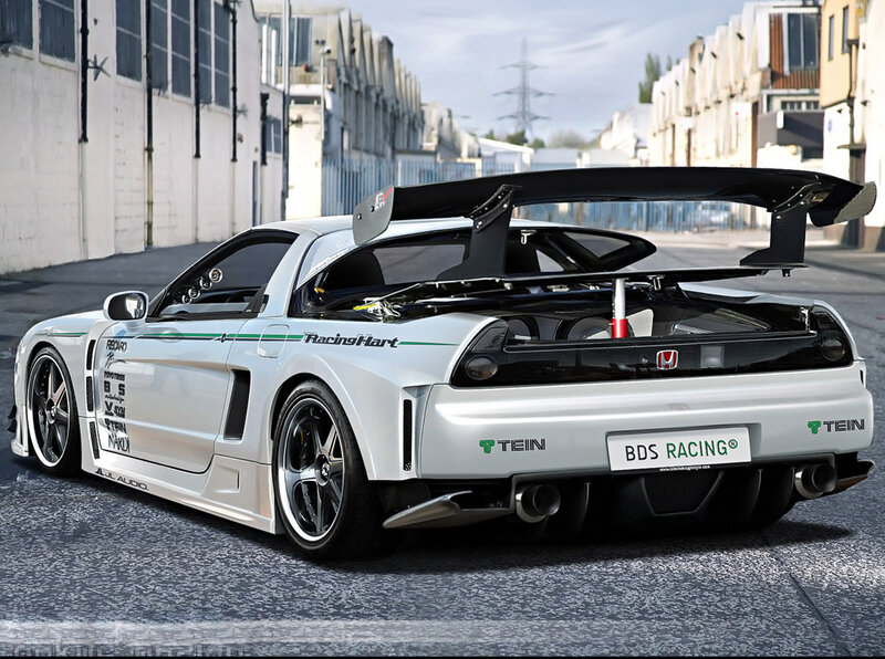 White Race Car — Dynamic, Afternoon