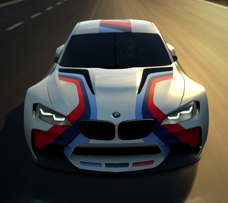 White Race Car — Dynamic, Sunset, 3d Render