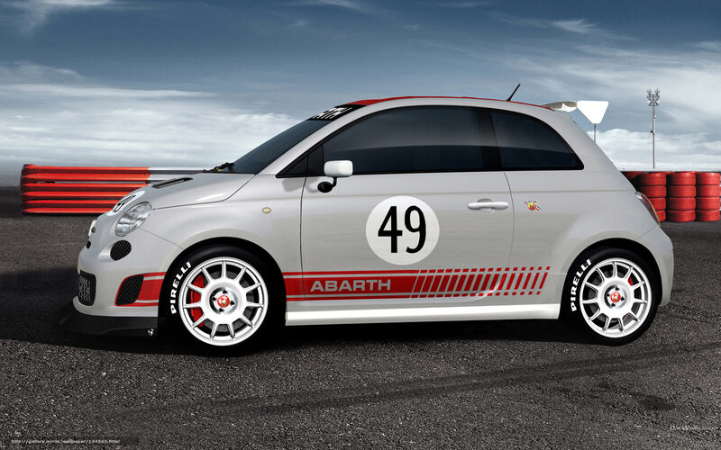 White Race Car — Gray