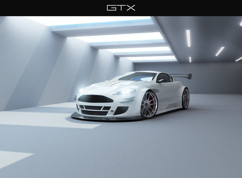 White race car in a garage