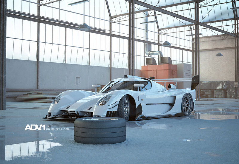 White Race Car — Industrial