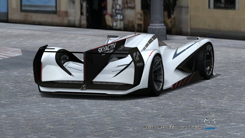 White Race Car — Neutral, 3d Render, Race Car, Cobblestone Street