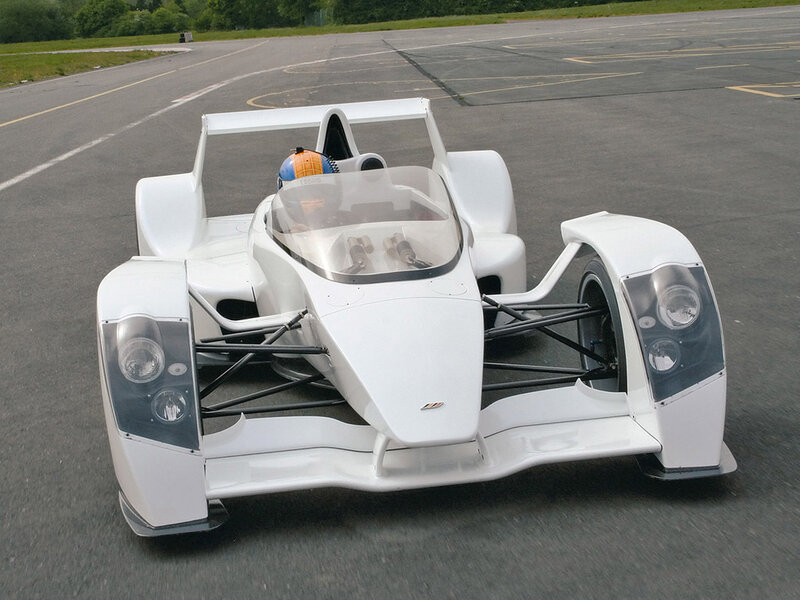 White Race Car — Neutral, Afternoon, Photograph, Driver, Helmet