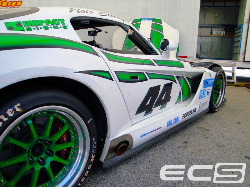 White Race Car — Neutral, Afternoon, Photograph