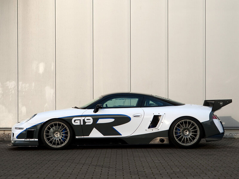 White Race Car — Neutral, Afternoon, Photograph, Wall