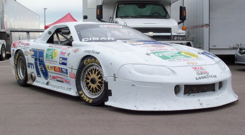 White Race Car — Neutral, Afternoon