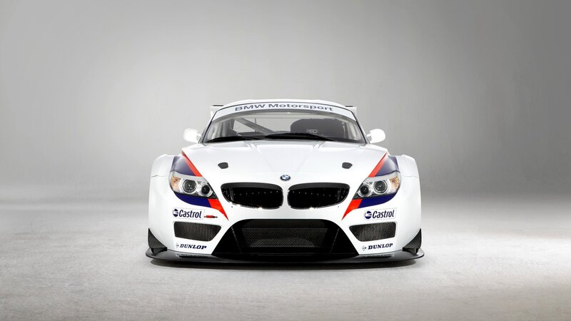 White Race Car — Neutral, Photograph, Castrol, Dunlop, Windshield