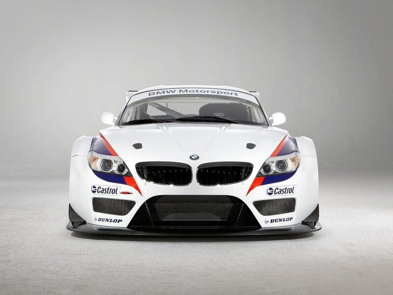 White Race Car — Neutral, Photograph, Castrol