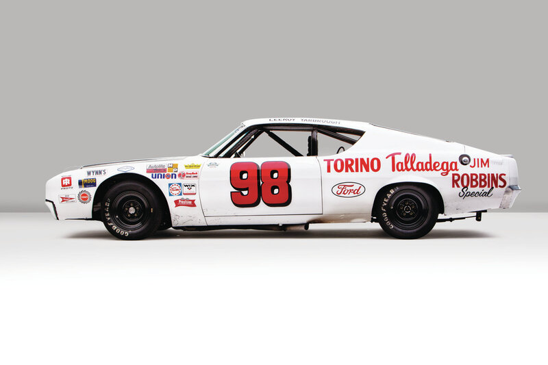 White Race Car — Neutral, Photograph, Number 98, Ford Logo