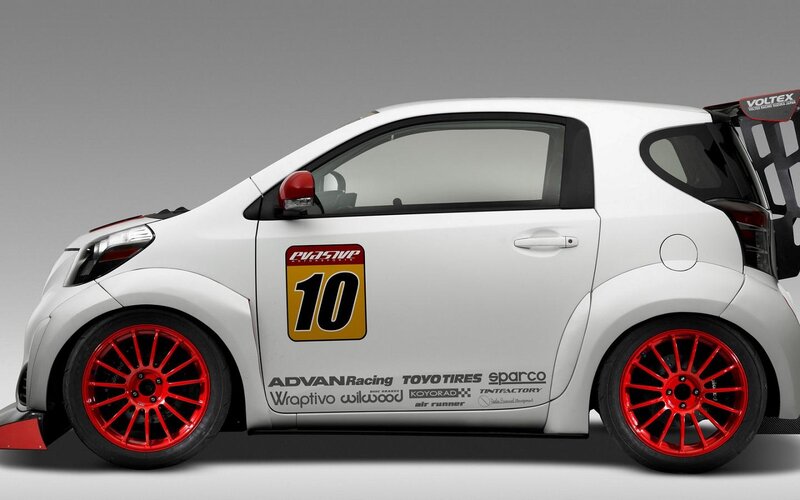 White Race Car — Neutral, Photograph, Red Wheels, Racing Decals