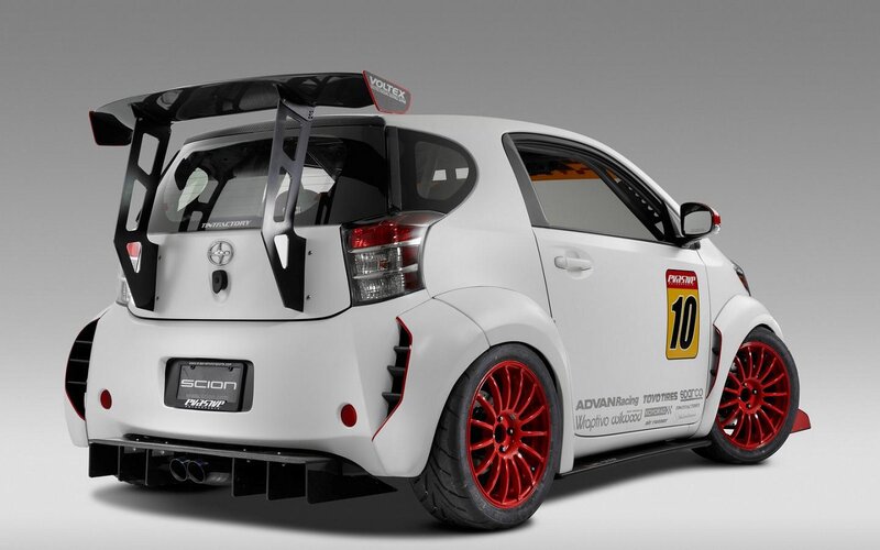 White Race Car — Neutral, Photograph, Red Wheels, Rear Wing
