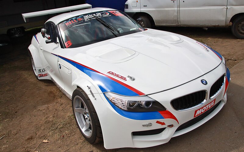 White Race Car — Neutral, Photograph, Van