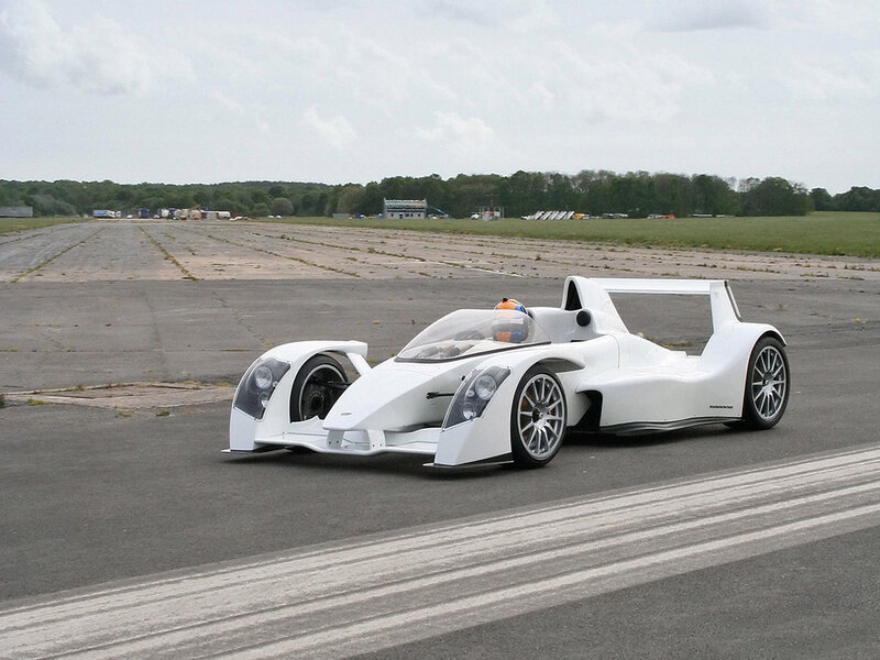 White race car on a track