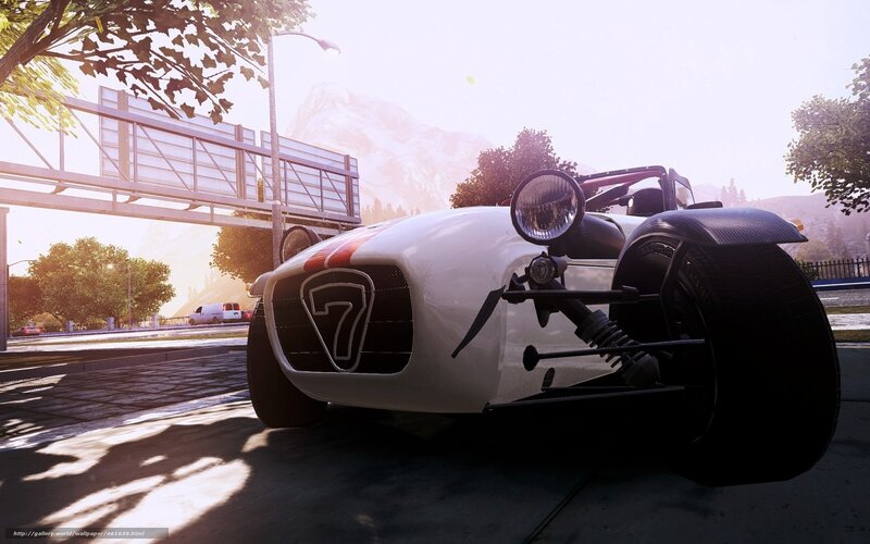 white race car on street
