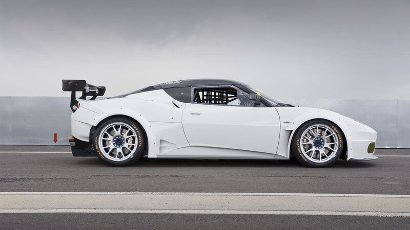 white race car on track