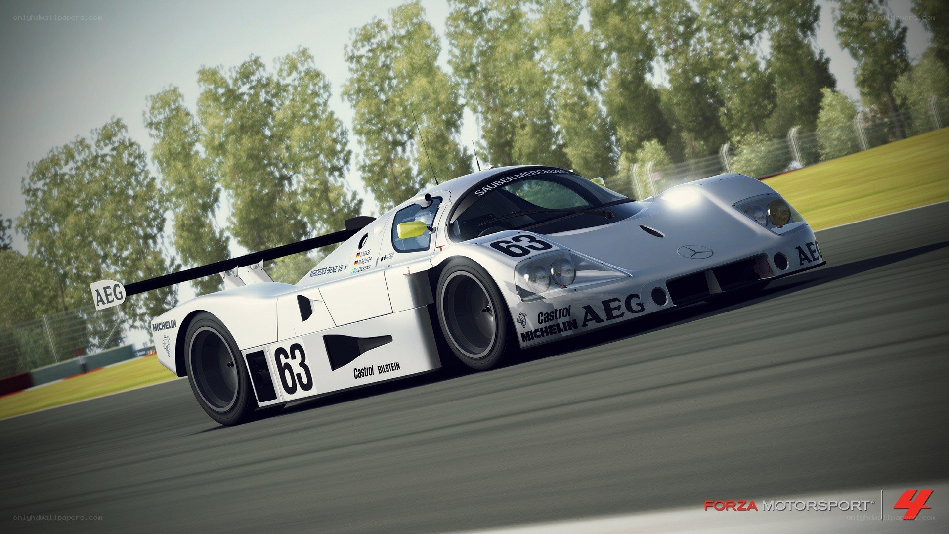 white race car on track