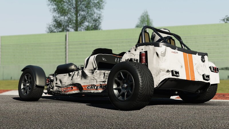 white race car on track