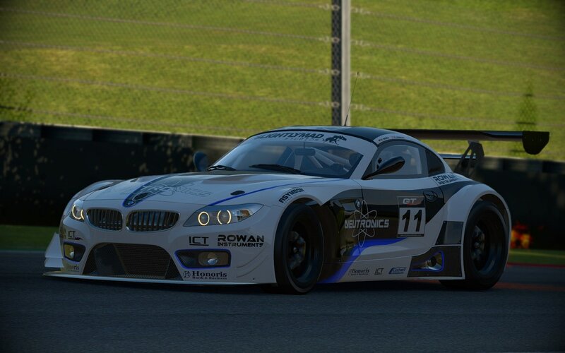 white race car on track