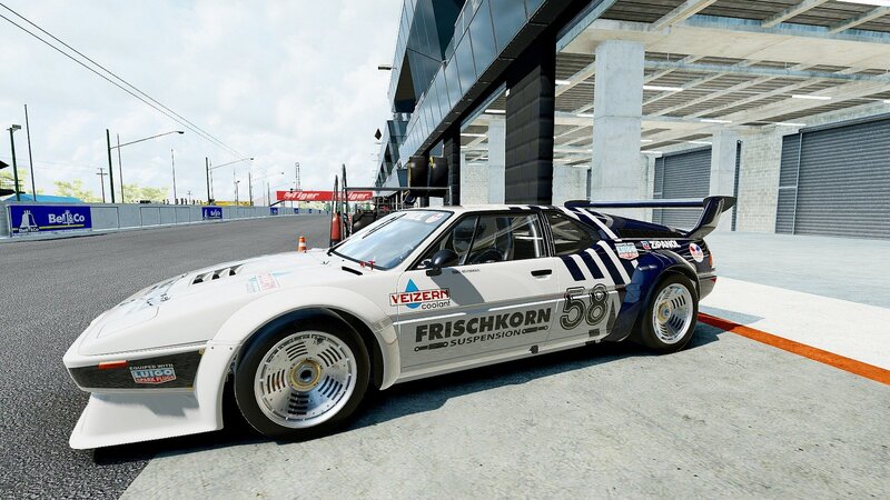 white race car on track
