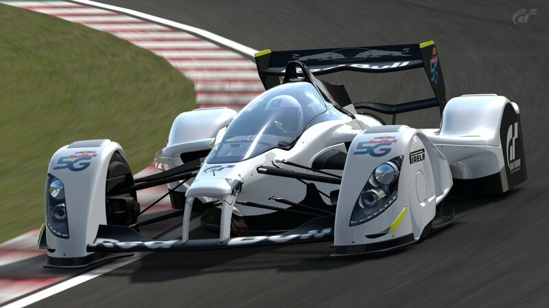 White race car on track