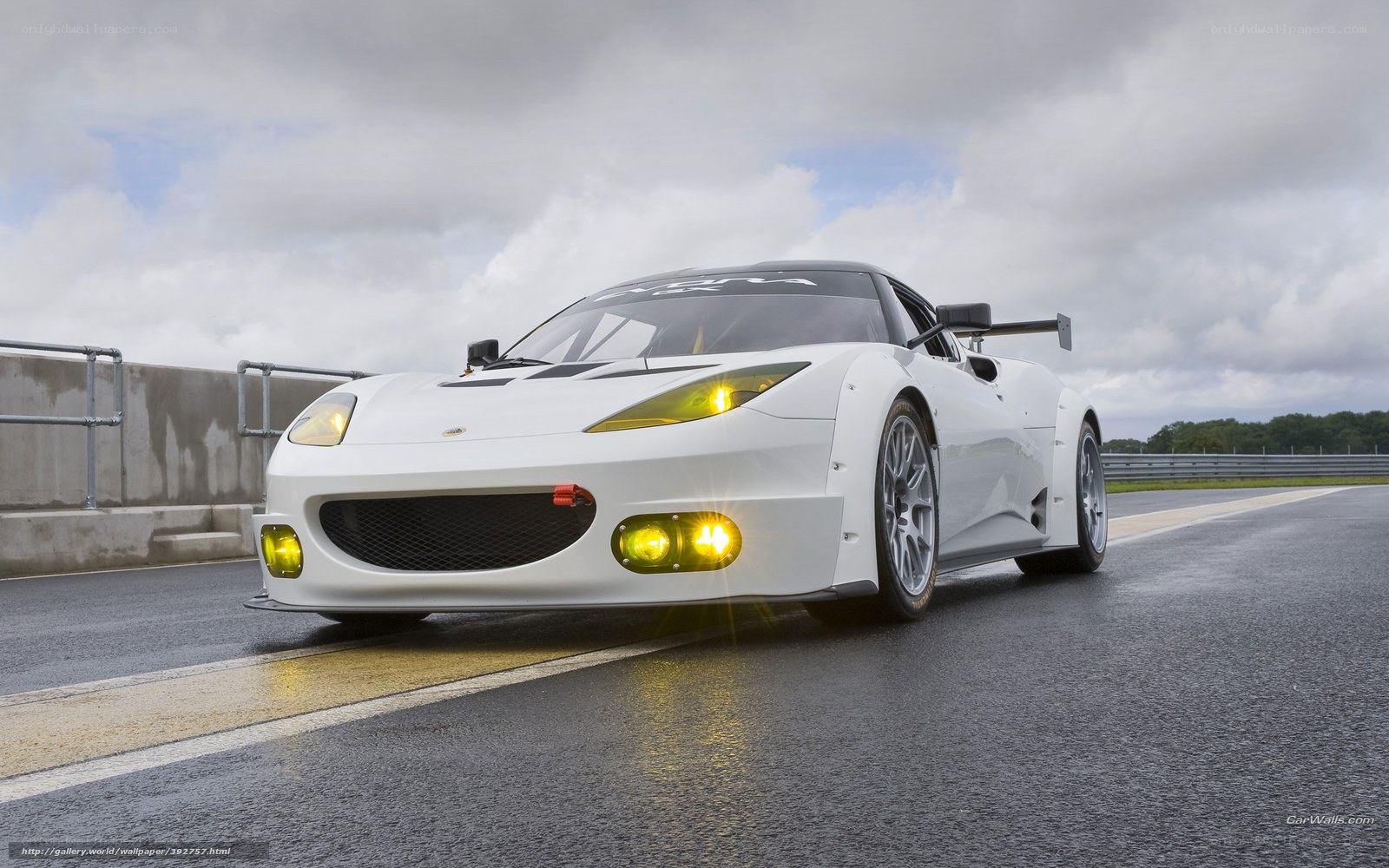 white race car on track