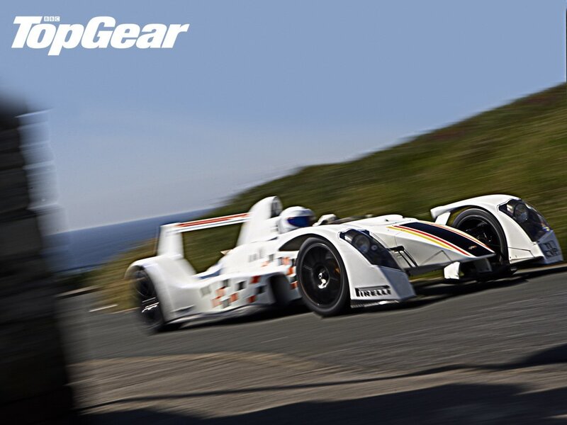White race car on track