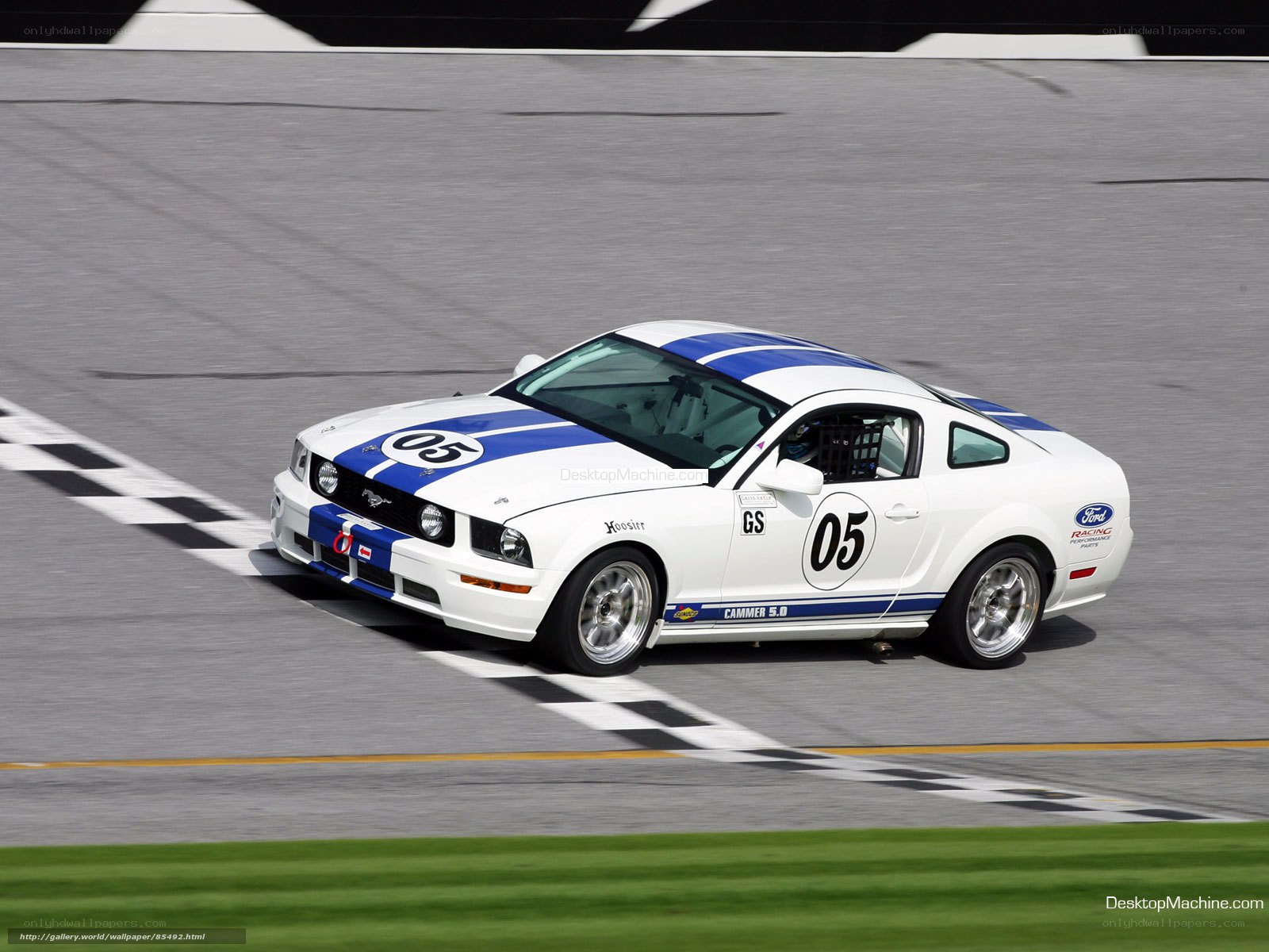 white race car on track