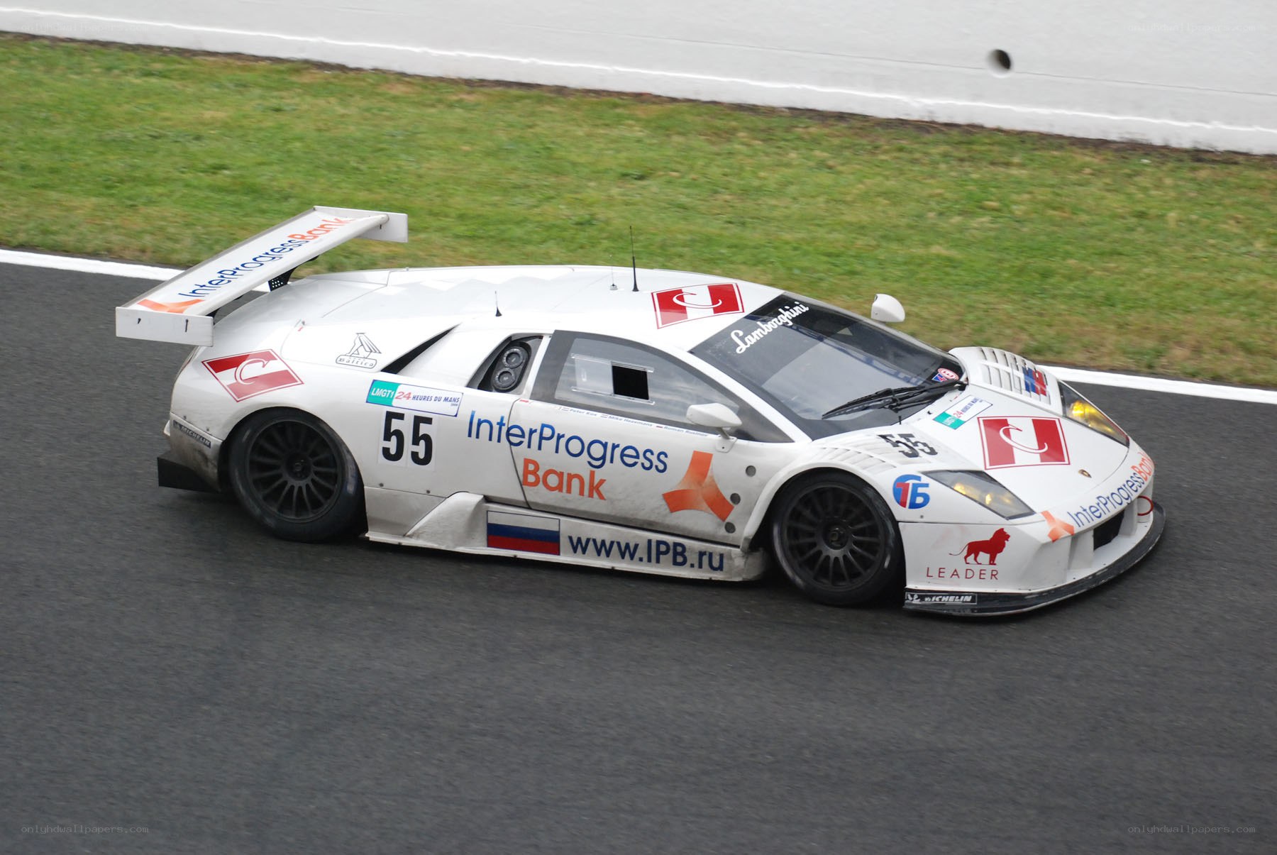 white race car on track