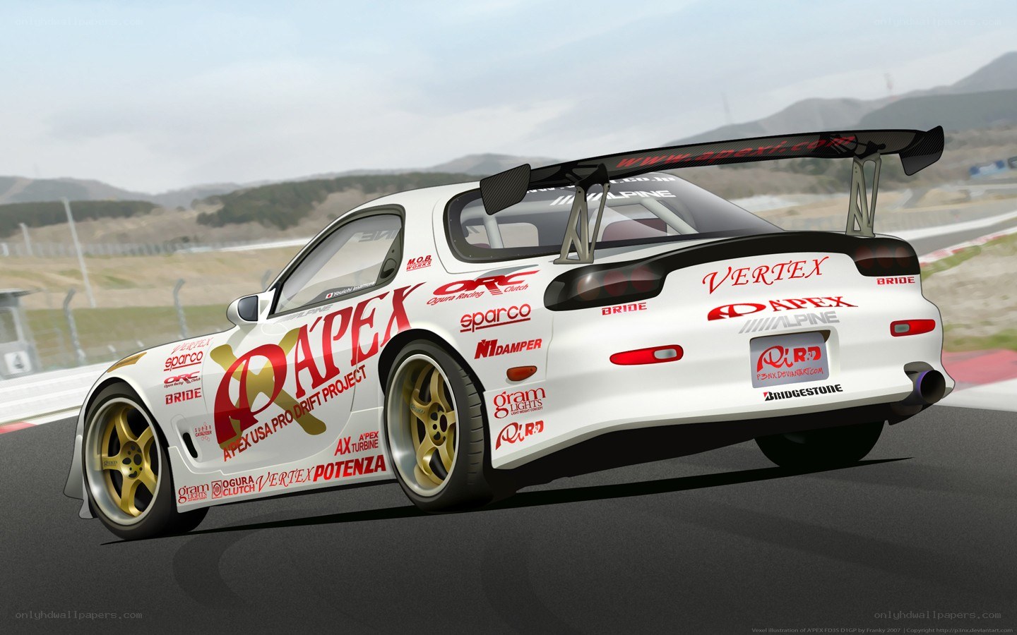 white race car on track