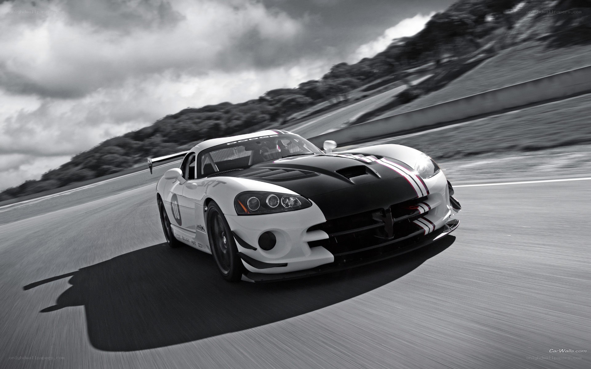 white race car on track