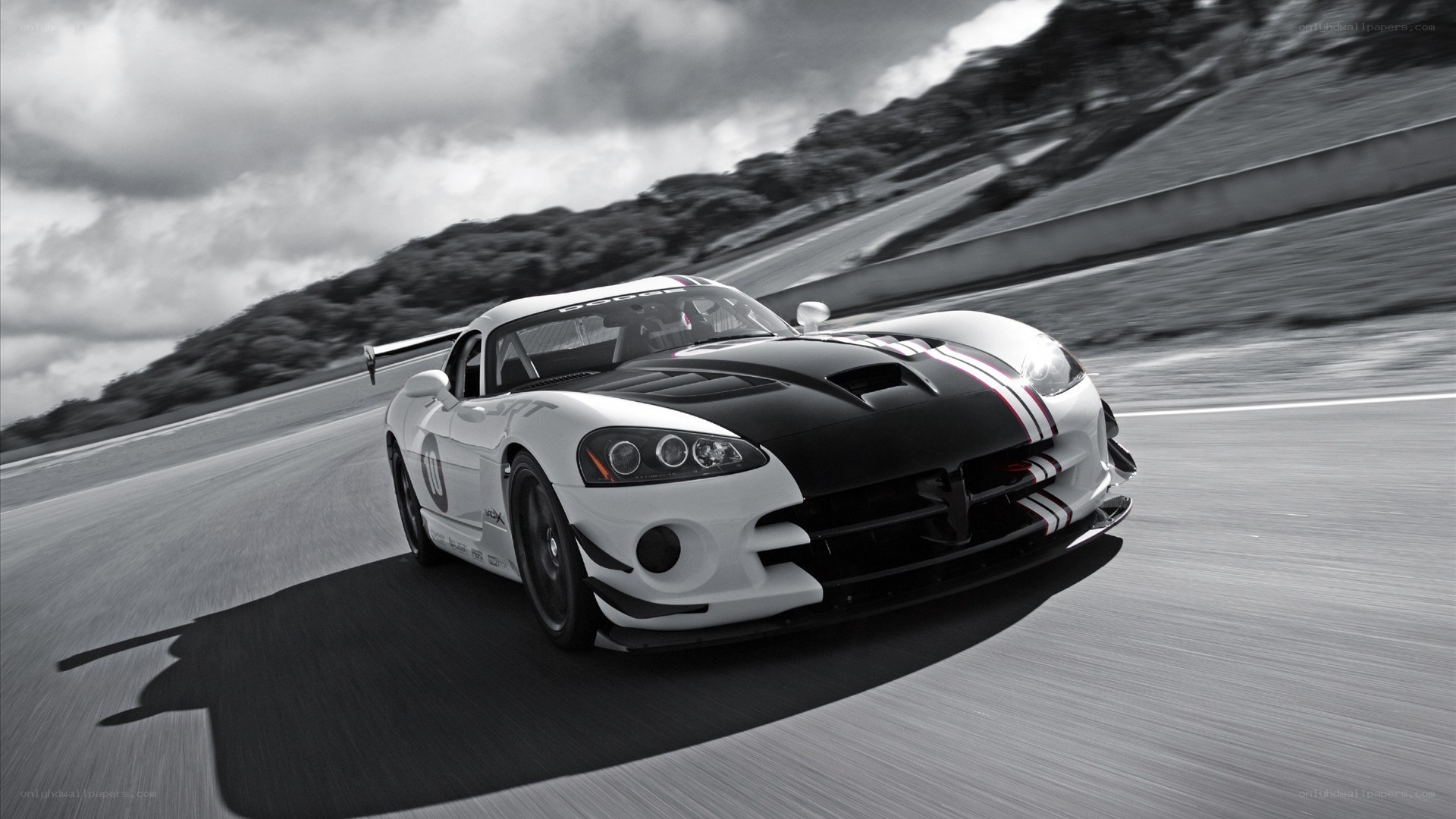 white race car on track