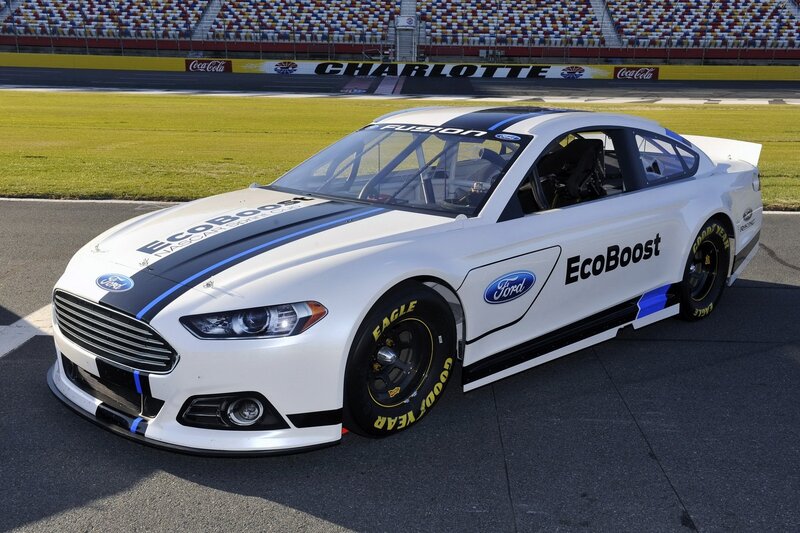White Race Car on Track — Calm, Afternoon