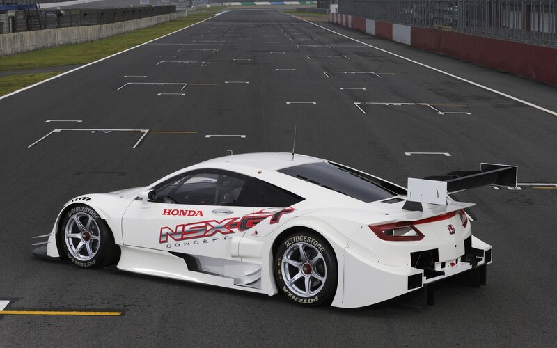White Race Car on Track — Calm, Photograph, Race Track